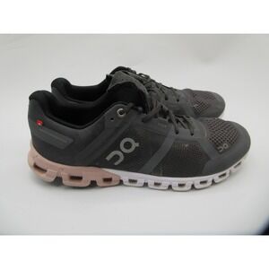 On Running Shoes Womens‎ Size 9.5 Gray Pink Rock Rose Cloudflow Sneakers Helion